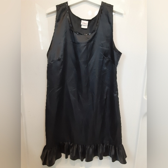 Disney Dress Women's Black Ruffled Tail Dress Size L - Picture 1 of 8